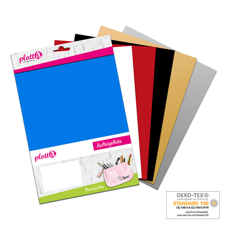 Unsere Bestseller PremiumFlex Folien zusammengefasst – diese Farben kann man immer gebrauchen.
